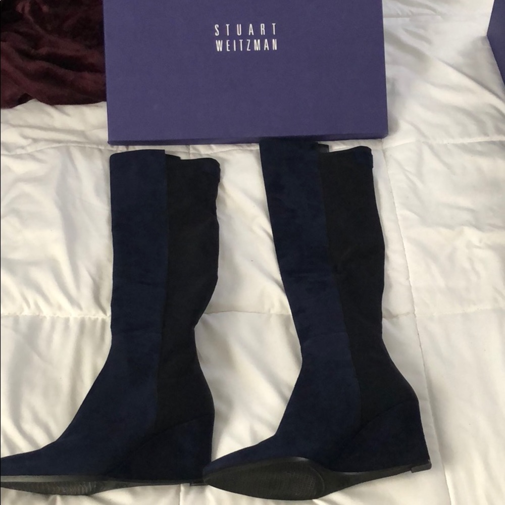 Stuart Weitzman Knee High Suede Boots size 8 1/2